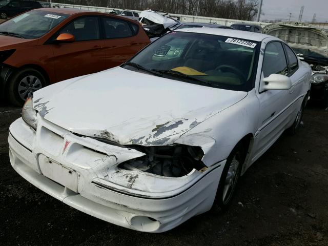 1G2NW12E4YM876002 - 2000 PONTIAC GRAND AM G WHITE photo 2