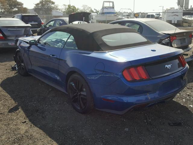 1FATP8UH1H5344707 - 2017 FORD MUSTANG BLUE photo 3