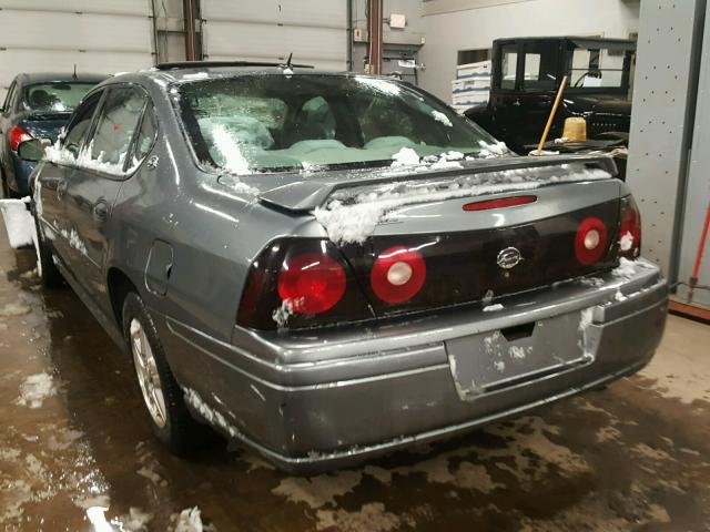 2G1WF52E359369455 - 2005 CHEVROLET IMPALA GRAY photo 3