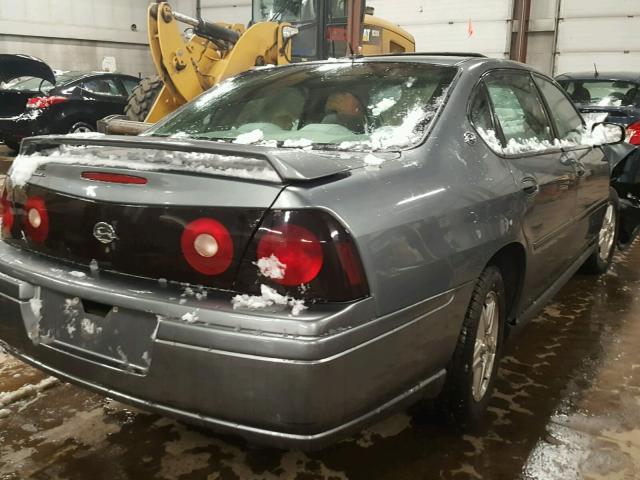 2G1WF52E359369455 - 2005 CHEVROLET IMPALA GRAY photo 4