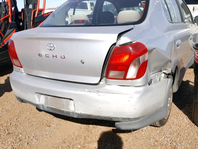 JTDBT1235Y0036243 - 2000 TOYOTA ECHO SILVER photo 9