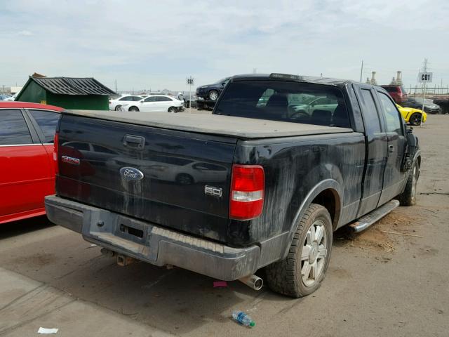 1FTPX12V08KD42945 - 2008 FORD F150 BLACK photo 4