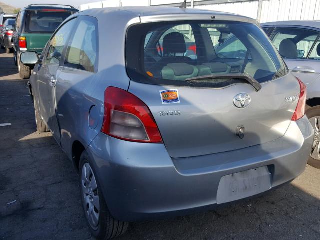 JTDJT923185210547 - 2008 TOYOTA YARIS GRAY photo 3