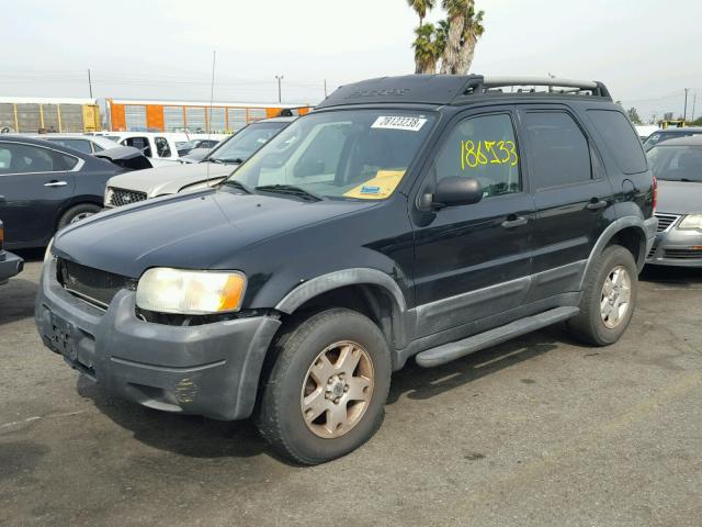 1FMYU03133KE21226 - 2003 FORD ESCAPE XLT BLACK photo 2