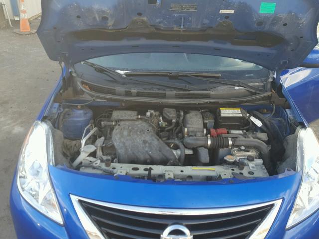 3N1CN7AP3EL821125 - 2014 NISSAN VERSA SV BLUE photo 7