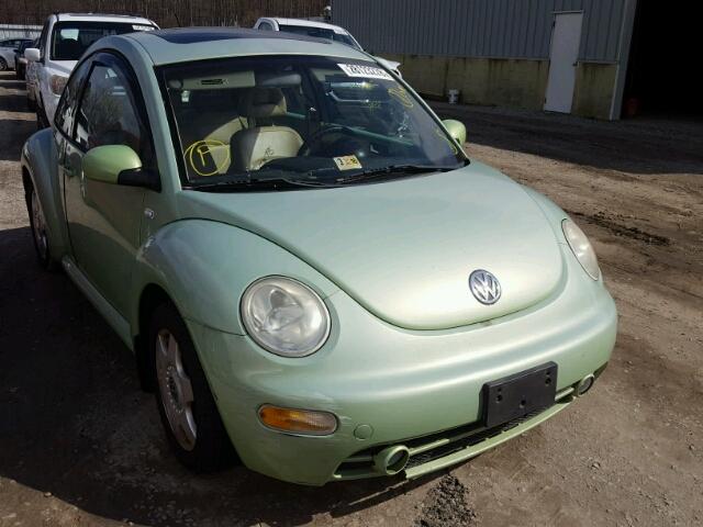 3VWCK21C71M430129 - 2001 VOLKSWAGEN NEW BEETLE GREEN photo 1