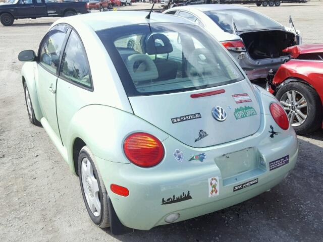 3VWCK21C71M430129 - 2001 VOLKSWAGEN NEW BEETLE GREEN photo 3