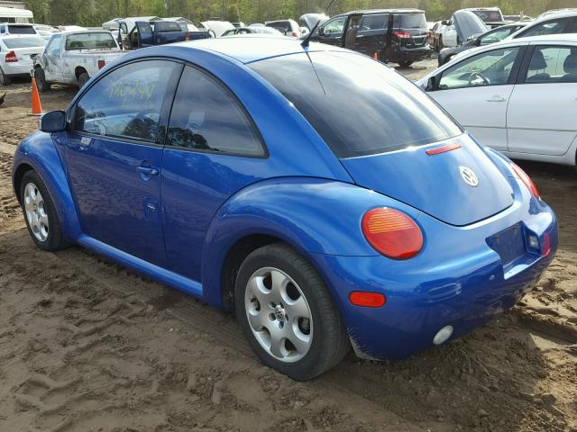 3VWCK21C53M436403 - 2003 VOLKSWAGEN NEW BEETLE 蓝色 照片 3
