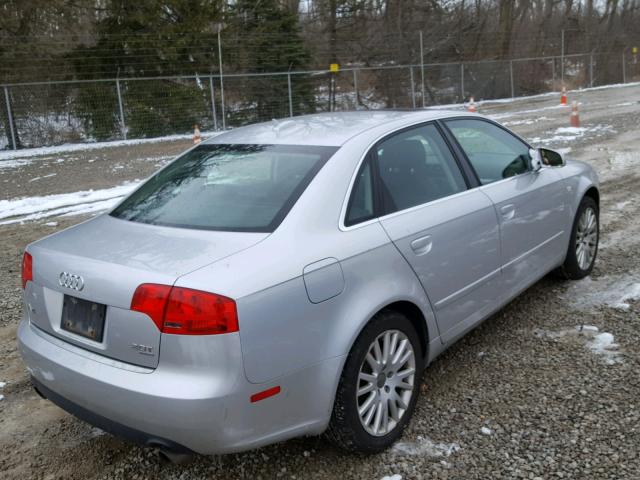 WAUDF78E06A172182 - 2006 AUDI A4 2.0T QU SILVER photo 4