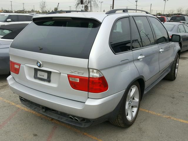 5UXFB53545LV16469 - 2005 BMW X5 4.4I SILVER photo 4