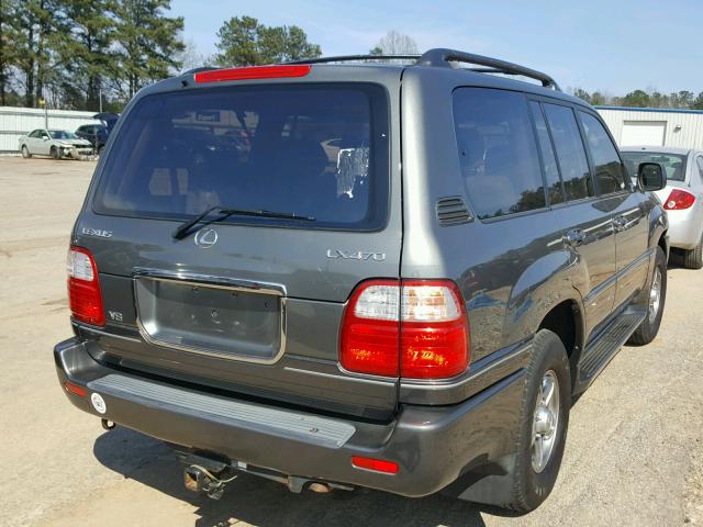 JTJHT00W623520992 - 2002 LEXUS LX 470 GRAY photo 4