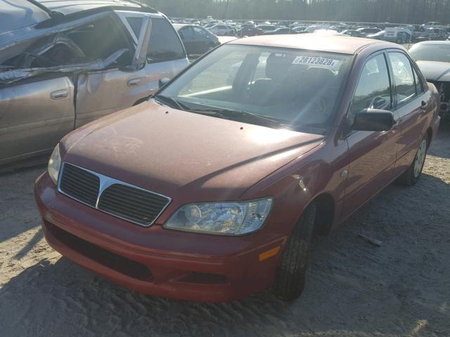 JA3AJ26E63U113074 - 2003 MITSUBISHI LANCER ES RED photo 2