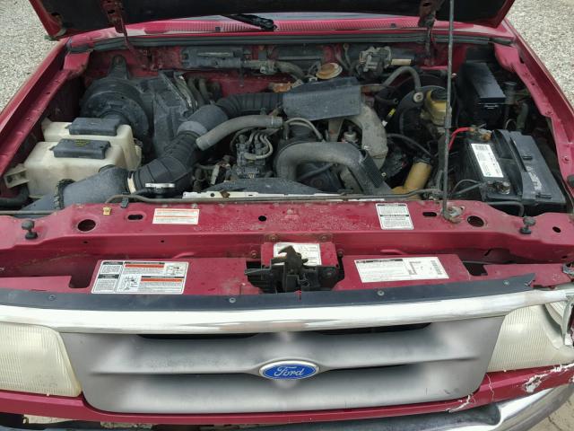 1FTCR10A8STA41978 - 1995 FORD RANGER RED photo 7