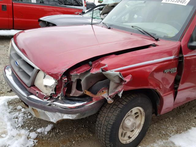 1FTCR10A8STA41978 - 1995 FORD RANGER RED photo 9