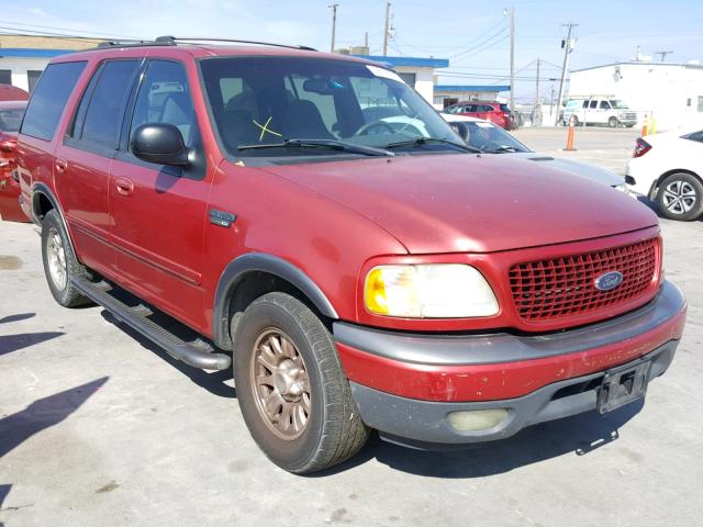 1FMEU15W21LB12873 - 2001 FORD EXPEDITION RED photo 1