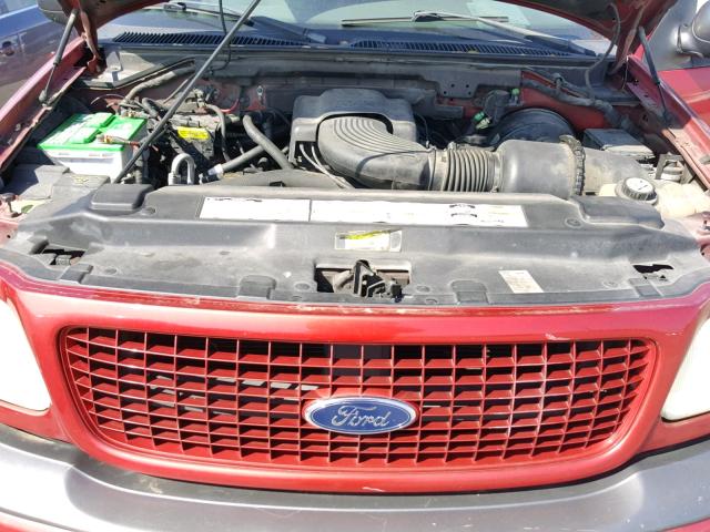 1FMEU15W21LB12873 - 2001 FORD EXPEDITION RED photo 7