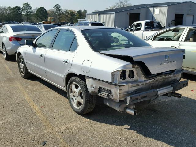 19UUA56672A026343 - 2002 ACURA 3.2TL SILVER photo 3