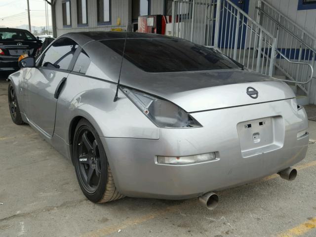 JN1AZ34D74T165012 - 2004 NISSAN 350Z COUPE GRAY photo 3