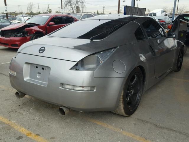 JN1AZ34D74T165012 - 2004 NISSAN 350Z COUPE GRAY photo 4