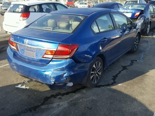 19XFB2F81FE205453 - 2015 HONDA CIVIC EX BLUE photo 4