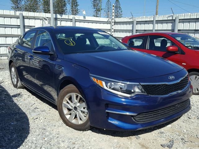 5XXGT4L3XJG207983 - 2018 KIA OPTIMA LX BLUE photo 1