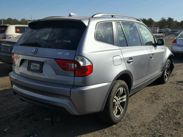 WBXPA93406WD28822 - 2006 BMW X3 3.0I GRAY photo 4