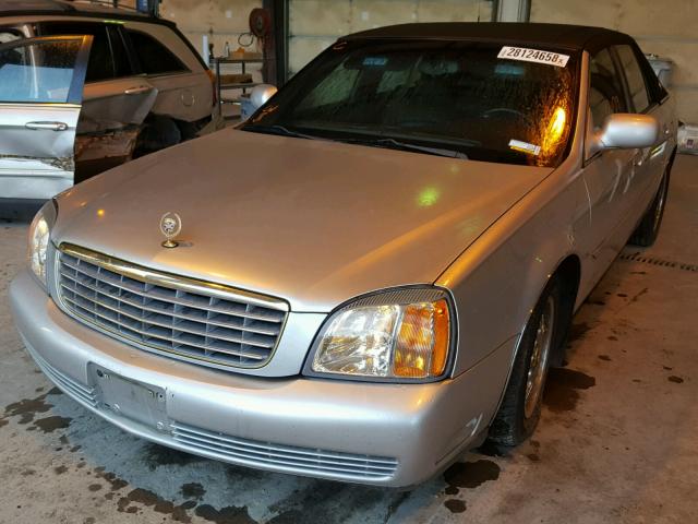 1G6KD54Y21U165457 - 2001 CADILLAC DEVILLE SILVER photo 2