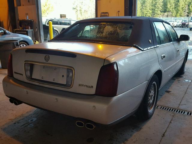 1G6KD54Y21U165457 - 2001 CADILLAC DEVILLE SILVER photo 4