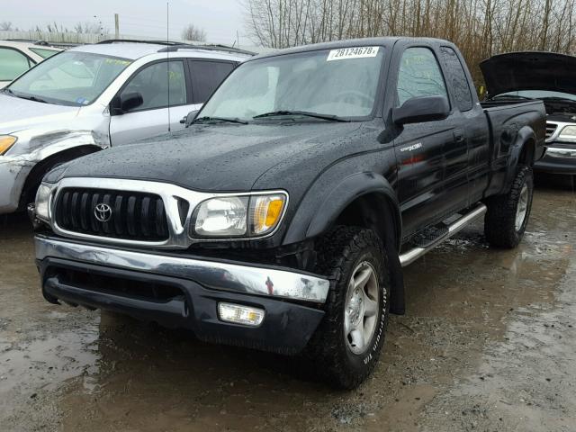 5TEWM72N33Z187285 - 2003 TOYOTA TACOMA XTR BLACK photo 2