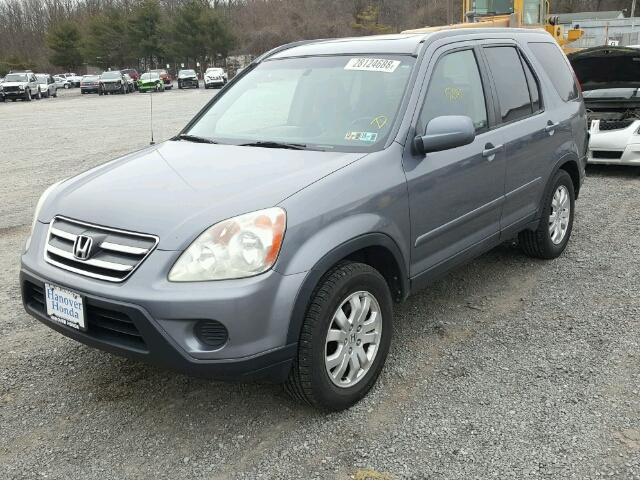 SHSRD78966U433221 - 2006 HONDA CR-V SE BLUE photo 2