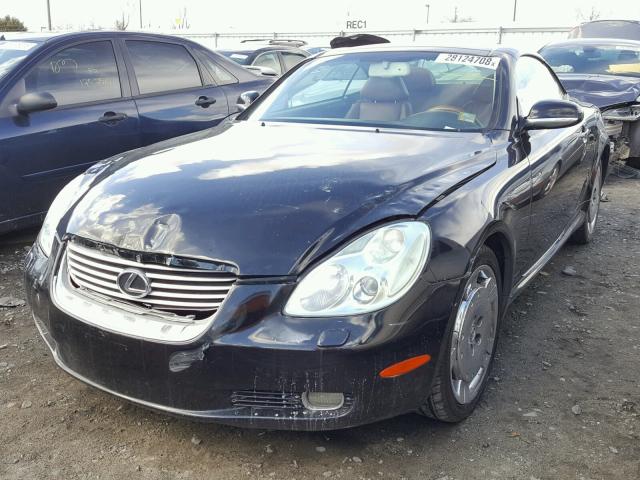 JTHFN48Y420031069 - 2002 LEXUS SC 430 Սև լուսանկար 2