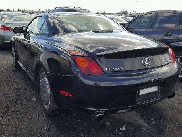 JTHFN48Y420031069 - 2002 LEXUS SC 430 Սև լուսանկար 3