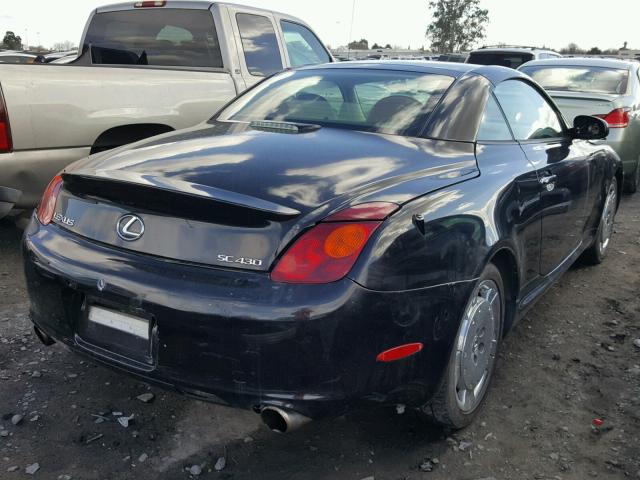 JTHFN48Y420031069 - 2002 LEXUS SC 430 BLACK photo 4