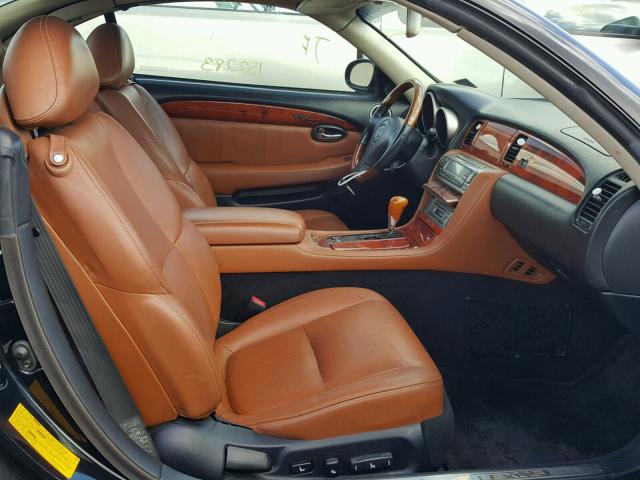 JTHFN48Y420031069 - 2002 LEXUS SC 430 Սև լուսանկար 5