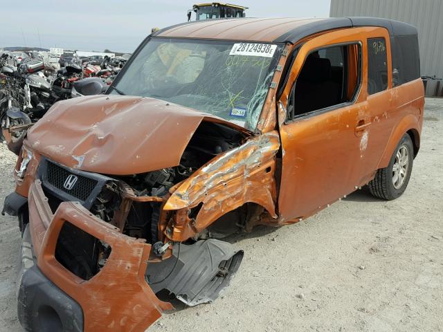 5J6YH28746L007365 - 2006 HONDA ELEMENT EX ORANGE photo 2