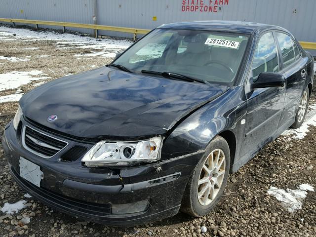 YS3FB49S831015367 - 2003 SAAB 9-3 LINEAR BLACK photo 2