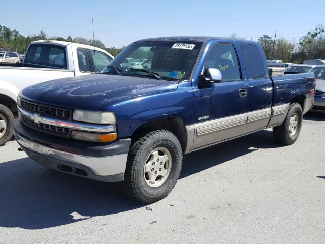 2GCEK19T1X1189713 - 1999 CHEVROLET SILVERADO BLUE photo 2