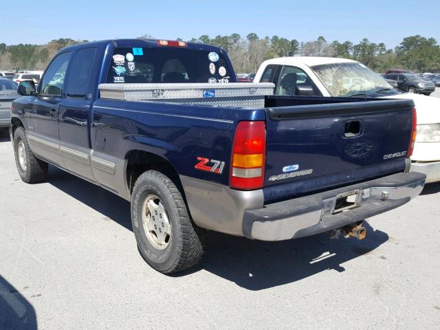 2GCEK19T1X1189713 - 1999 CHEVROLET SILVERADO BLUE photo 3