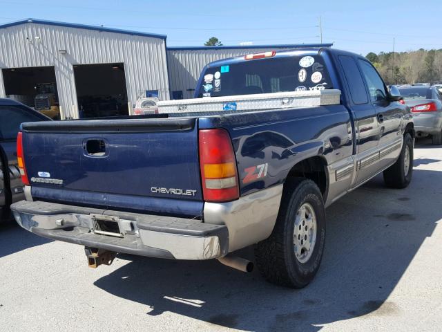 2GCEK19T1X1189713 - 1999 CHEVROLET SILVERADO BLUE photo 4