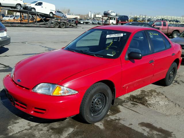 1G1JC524827427647 - 2002 CHEVROLET CAVALIER B RED photo 2