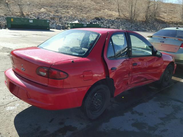 1G1JC524827427647 - 2002 CHEVROLET CAVALIER B RED photo 4