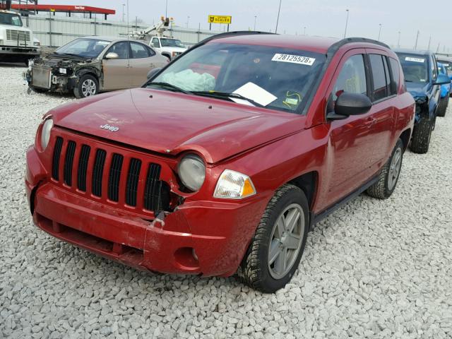 1J4NT4FA9AD659333 - 2010 JEEP COMPASS SP RED photo 2