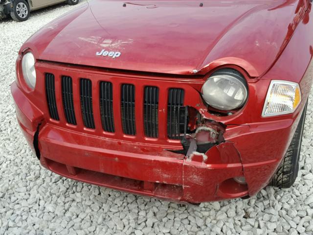 1J4NT4FA9AD659333 - 2010 JEEP COMPASS SP RED photo 9