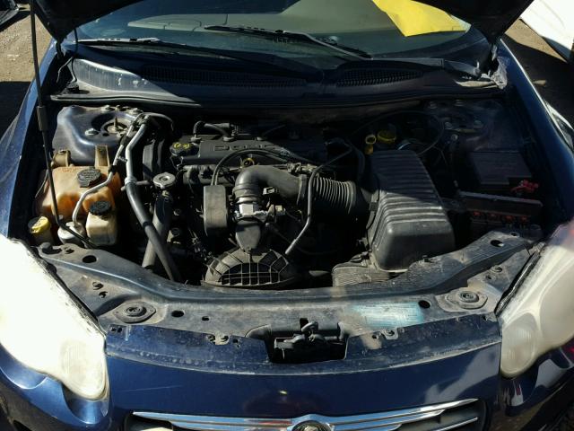 1C3EL46X56N252786 - 2006 CHRYSLER SEBRING BLUE photo 7