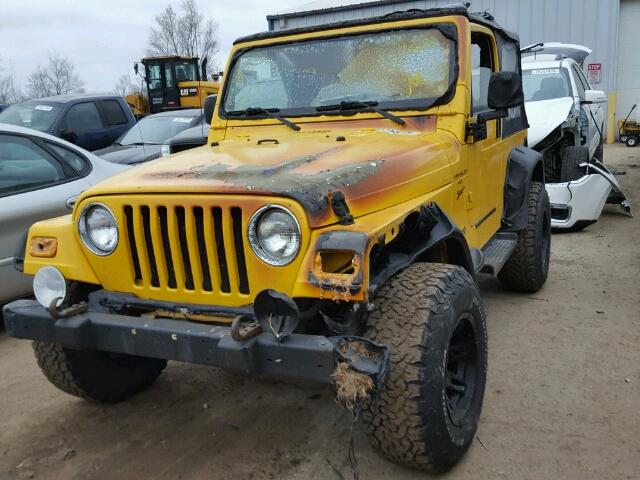 1J4FA49S2YP769440 - 2000 JEEP WRANGLER / YELLOW photo 2