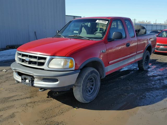 2FTDX1861VCA59280 - 1997 FORD F150 RED photo 2