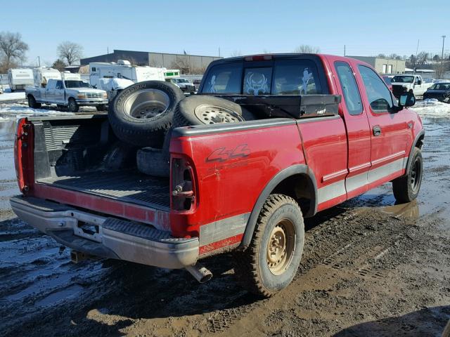 2FTDX1861VCA59280 - 1997 FORD F150 RED photo 4