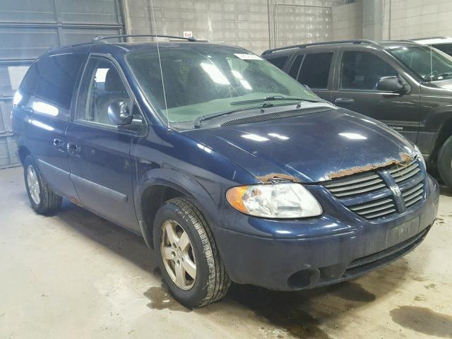 1D4GP45R36B533145 - 2006 DODGE CARAVAN SX BLUE photo 1