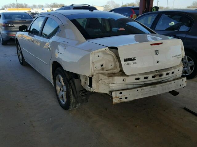 2B3CA3CV8AH256596 - 2010 DODGE CHARGER SX WHITE photo 3