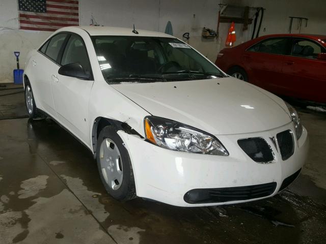 1G2ZF57B484201127 - 2008 PONTIAC G6 VALUE L WHITE photo 1